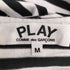 プレイコムデギャルソン PLAY COMME des GARCONS ワンポイント レッド ハート ロングボーダーTシャツ レディース JPN:M