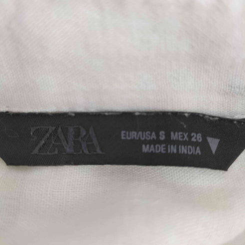 ザラ ZARA ポケット付きオーバーサイズガーゼシャツ レディース import:S