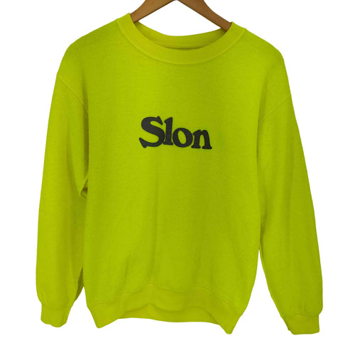 スロン SLON Logo Reversible Sweatshirt Safety Yellow メンズ JPN:S
