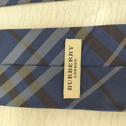 バーバリーロンドン BURBERRY LONDON チェック柄 シルクネクタイ メンズ
