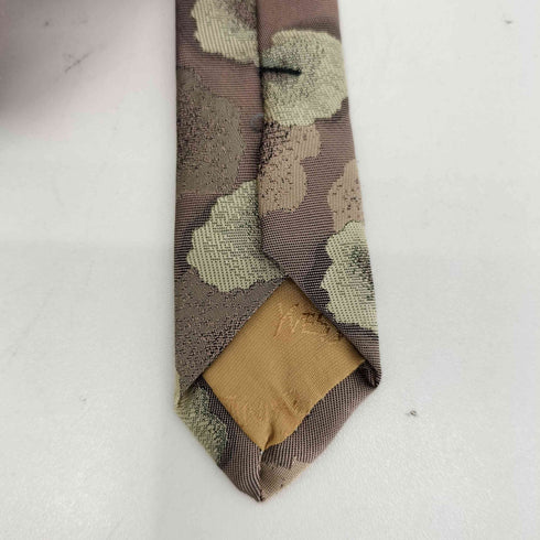 イヴサンローラン Yves Saint Laurent 花柄 シルクネクタイ メンズ