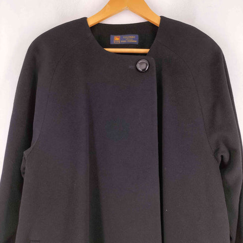 COLOMBO cashmere カシミヤ ノーカラーコート レディース FREE