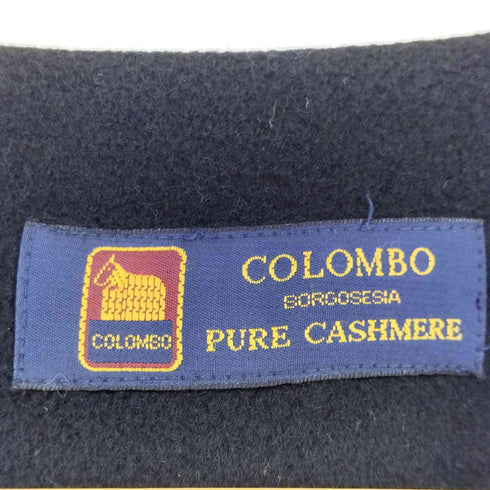 COLOMBO cashmere カシミヤ ノーカラーコート レディース FREE
