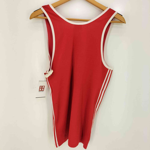 アディダス adidas 70-80s トレフォイルロゴ ワンポイントプリント サイド3ストライプ タンクトップ メンズ JPN:L