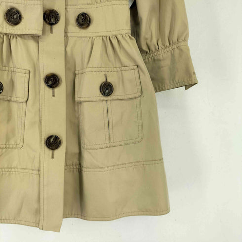 バーバリーブルーレーベル BURBERRY BLUE LABEL 裏地ノバチェック トレンチコート レディース FR:36