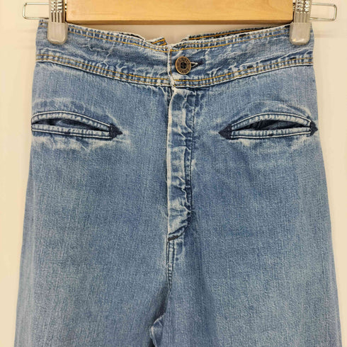 リーバイス Levis 70~80s 42TALON ロールアップ シンチバック ワイドデニムパンツ レディース