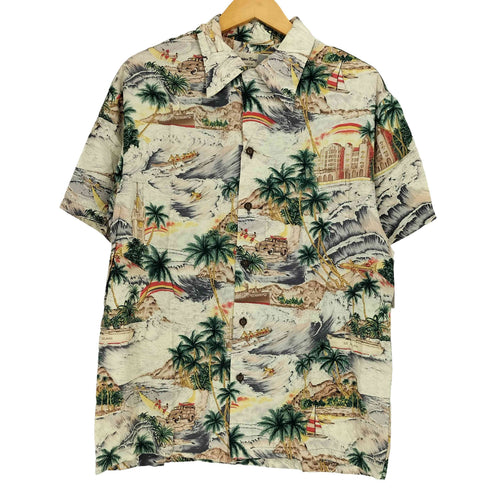 COPPER KING USA製 レーヨン S/S 半袖 アロハ シャツ メンズ