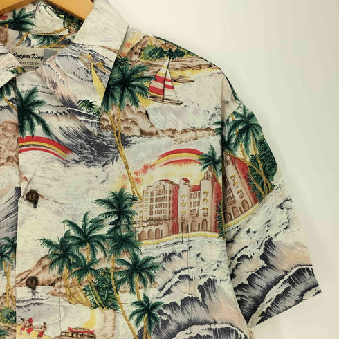 COPPER KING USA製 レーヨン S/S 半袖 アロハ シャツ メンズ