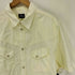ステューシー Stussy 90S USA製 紺タグ Skull & Bones S/S REGULAR COLLAR SHIRT スカル&ボーンボタン レギュラーカラーシャツ メンズ import:XL