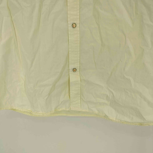ステューシー Stussy 90S USA製 紺タグ Skull & Bones S/S REGULAR COLLAR SHIRT スカル&ボーンボタン レギュラーカラーシャツ メンズ import:XL