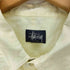 ステューシー Stussy 90S USA製 紺タグ Skull & Bones S/S REGULAR COLLAR SHIRT スカル&ボーンボタン レギュラーカラーシャツ メンズ import:XL