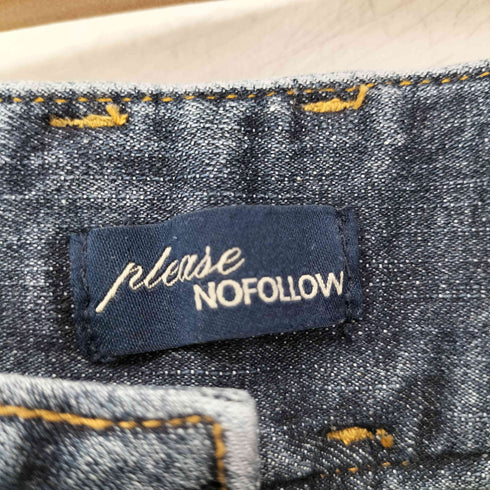 please nofollow Tommie Button Boots-Cut Denim (Vintage Blue) レディース JPN:S