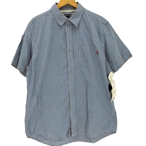 ステューシー Stussy 00S AUTHENTIC GINGHAM CHECK S/S REGULAR COLLAR SHIRT ギンガムチェック レギュラーカラーシャツ メンズ import:XL