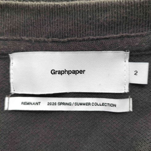 グラフペーパー Graphpaper 26SS Cotton Pique Jersey Crew Neck Tee コットン ピケ ジャージー クルーネック S/S Tシャツ メンズ JPN:2