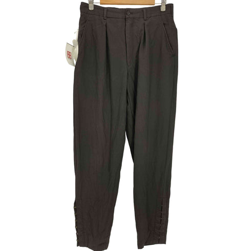 コムデギャルソンオムプリュス COMME des GARCONS HOMME PLUS AD1993 1993AW 脱色期 裾フック 1タック ウール テーパード スラックス ジョッパーズ パンツ メンズ JPN:M
