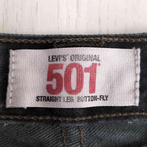 リーバイス Levis 2008年7月製 501 STRAIGHT LEG BUTTON-FLY ティアオフタグ ボタンフライ ストレートデニムパンツ メンズ US:30-31