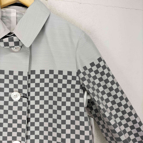 アルチザン ARTISAN チェック フラッグ グラデーション ロング コート レディース 7