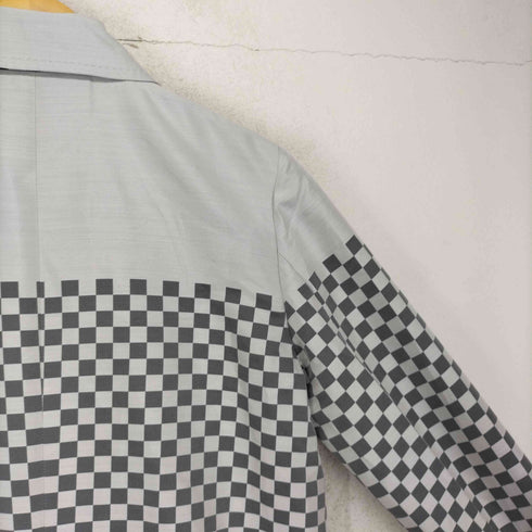 アルチザン ARTISAN チェック フラッグ グラデーション ロング コート レディース 7