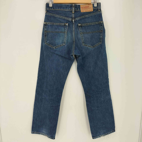 ステューシー Stussy 90-00s USA製 OLD 紺タグ ボタンフライ ストレート デニムパンツ メンズ US:28-29