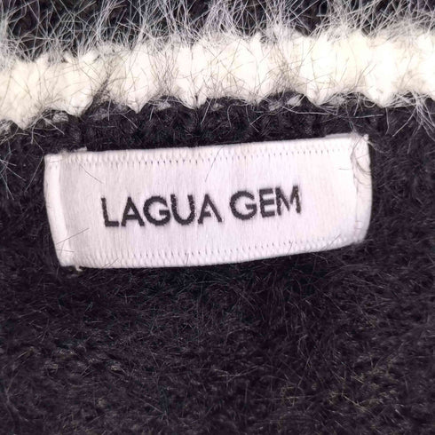 ラグアジェム LAGUA GEM NUMBER SHAGGY KNIT ナンバーシャギーニット レディース FREE