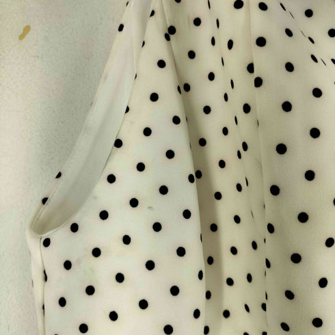 ザラ ZARA ドット リボンモチーフ ペプラムトップス レディース JPN:S