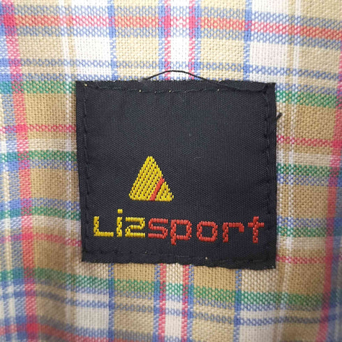 リズスポーツ Lizsport 90s コットン チェック ジップアップ ジャケット メンズ M