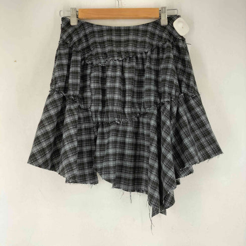 ラグアジェム LAGUA GEM FRILL CHECK スカート フリルチェックスカート レディース JPN:M