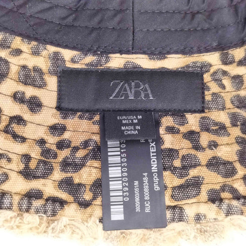 ザラ ZARA レオパードバケットハット レディース M