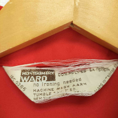 60S~70S 茶タグ Montgomery Ward ワッペン付き S/S ワークシャツ メンズ