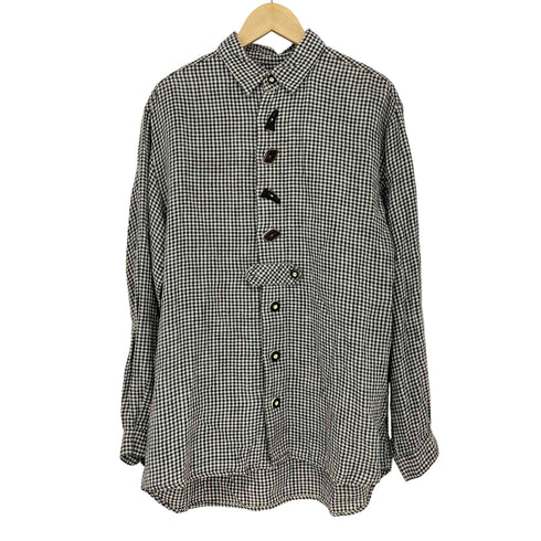 GLORIETTE JAGD & TRACHT チロルシャツ リネン トグルボタン L/S シャツ メンズ 41