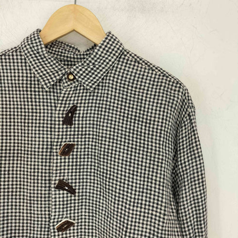 GLORIETTE JAGD & TRACHT チロルシャツ リネン トグルボタン L/S シャツ メンズ 41