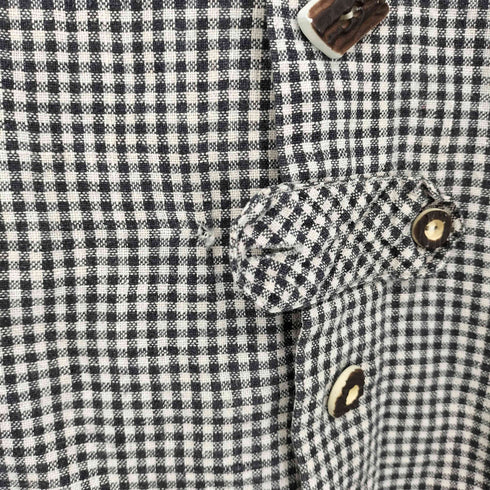 GLORIETTE JAGD & TRACHT チロルシャツ リネン トグルボタン L/S シャツ メンズ 41