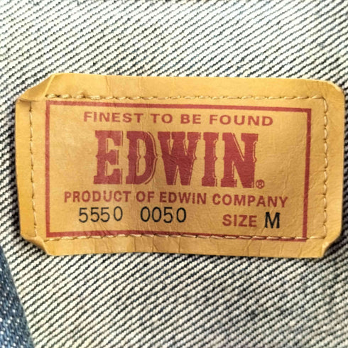エドウィン EDWIN コットン カットオフ デニム ベスト メンズ M