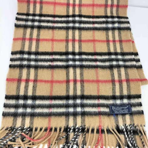 バーバリーズ BURBERRYS 英国製 カシミヤ100 ノバチェック マフラー レディース