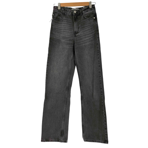 ザラ ZARA straight fit ブラックデニムパンツ レディース 34