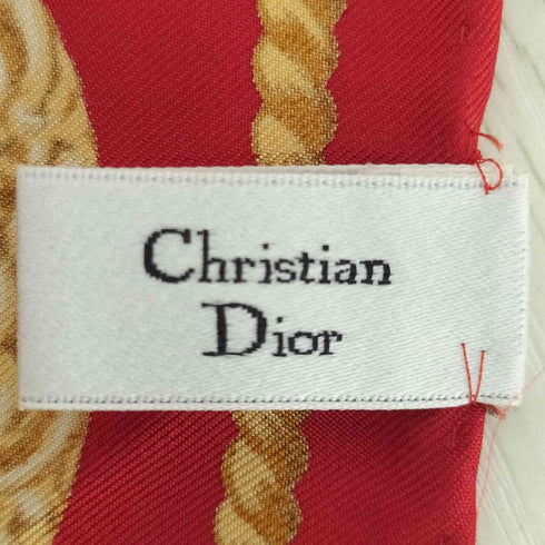クリスチャンディオール Christian Dior シルク チェーンプリント スカーフ レディース
