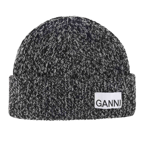 ガニー Ganni Rib Knit Beanie リブ ニット ビーニー メンズ ONE SIZE