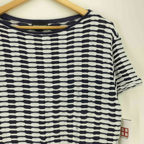 エンポリオアルマーニ EMPORIO ARMANI ドローストリング 総 織り S/S 半袖 カットソー レディース import:XS