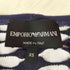 エンポリオアルマーニ EMPORIO ARMANI ドローストリング 総 織り S/S 半袖 カットソー レディース import:XS
