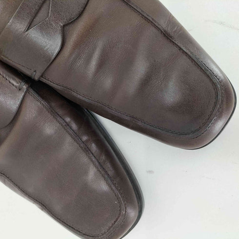 トッズ TOD’S MADE IN ITALY レザーコインローファー メンズ UK:8