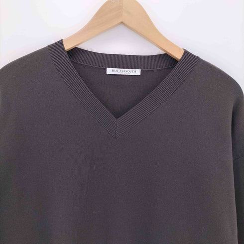 ビューティーアンドユースユナイテッドアローズ BEAUTY & YOUTH UNITED ARROWS コットンナイロン Vネック プルオーバー ―ウォッシャブル― レディース