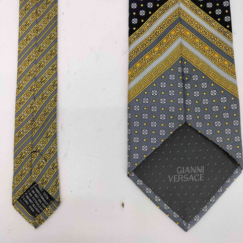 ジャンニヴェルサーチ GIANNI VERSACE 総柄 シルクネクタイ メンズ