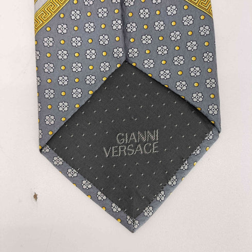 ジャンニヴェルサーチ GIANNI VERSACE 総柄 シルクネクタイ メンズ