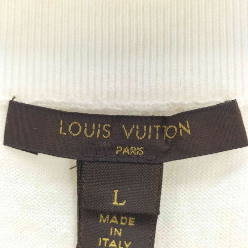 ルイヴィトン LOUIS VUITTON ボーダー柄 半袖ニットセーター レディース L