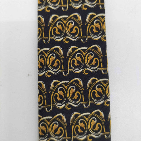 イヴサンローラン Yves Saint Laurent 総柄 シルクネクタイ メンズ