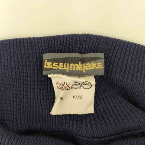 イッセイミヤケ ISSEY MIYAKE 80s 筆タグ マルチカラー ボーダー柄 ウール ニットパンツ レディース JPN:M