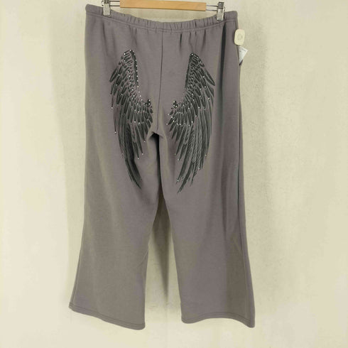 Seventh Sunset コットンポリ スタッズデザイン ワイド スウェットパンツ レディース XL