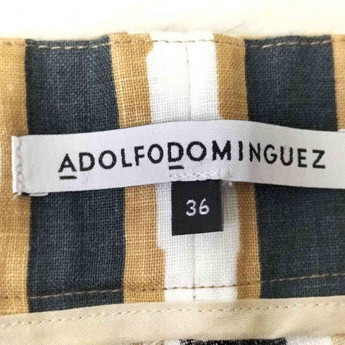 アドルフォドミンゲス ADOLFO DOMINGUEZ ストライプ イージーパンツ レディース 36