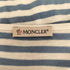 モンクレール MONCLER 裾シェイプ 半袖 ボーダー トップス レディース