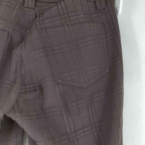 バーバリーロンドン BURBERRY LONDON チェック柄 センタープレス フレア スラックス レディース JPN:38